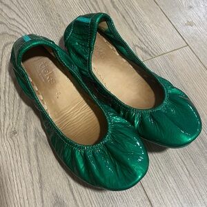 Emerald Tieks flats size 8